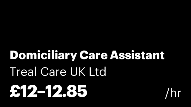 Domiciliary Care Assistant