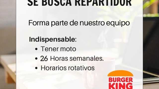 Repartidor/a en Moto
