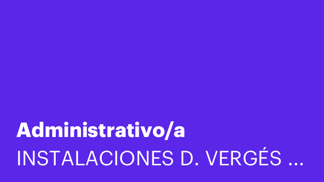 Administrativo/a