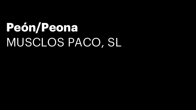 Peón/Peona