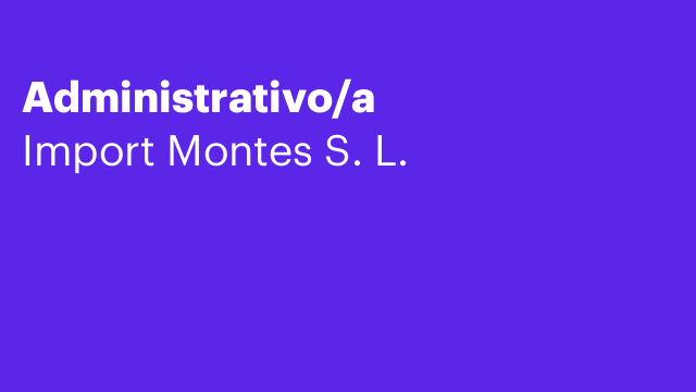 Administrativo/a