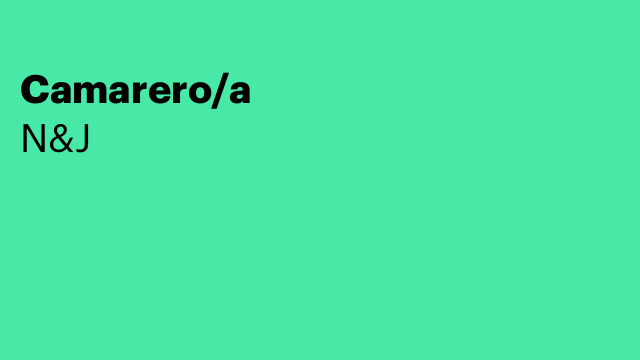 Camarero/a
