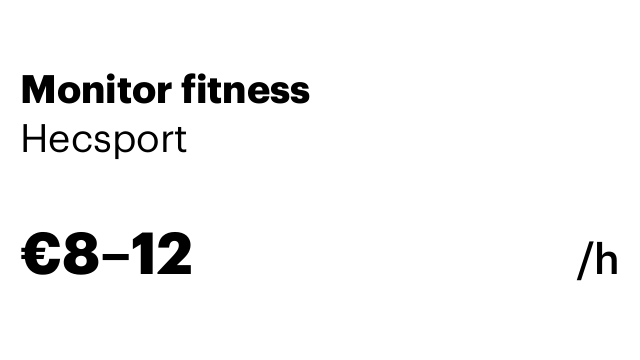 Monitor fitness