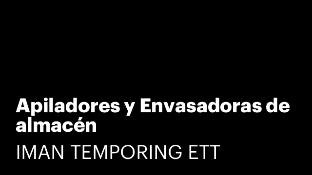 Apiladores y Envasadoras de almacén