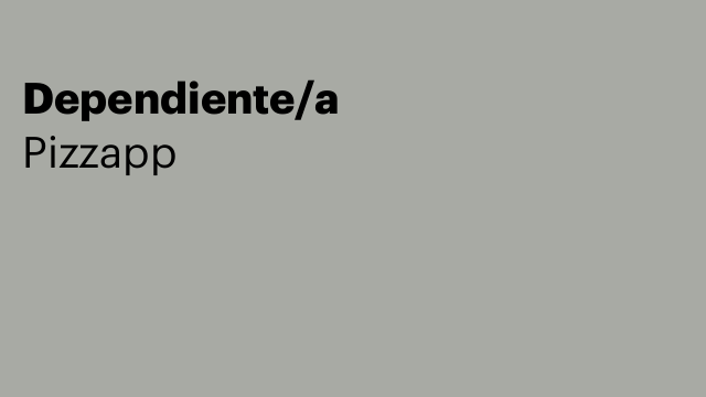 Dependiente/a