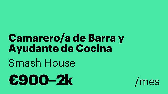 Camarero/a de Barra y Ayudante de Cocina