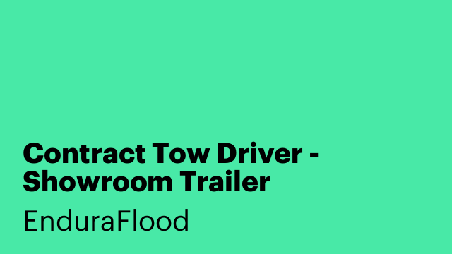 Contract Tow Driver - Showroom Trailer