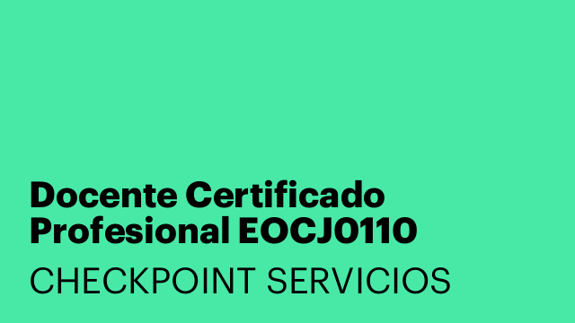Docente Certificado Profesional EOCJ0110