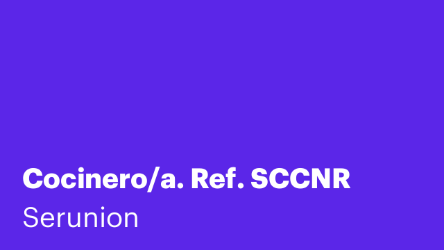 Cocinero/a. Ref. SCCNR