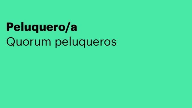 Peluquero/a