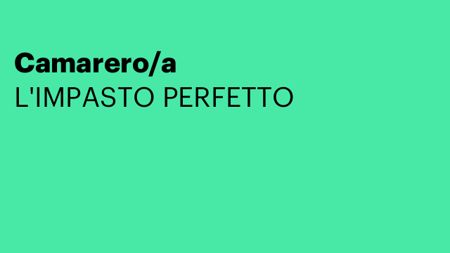 Camarero/a