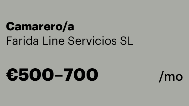Camarero/a