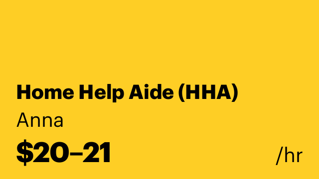 Home Help Aide (HHA)