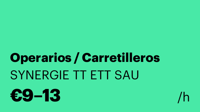 Operarios / Carretilleros