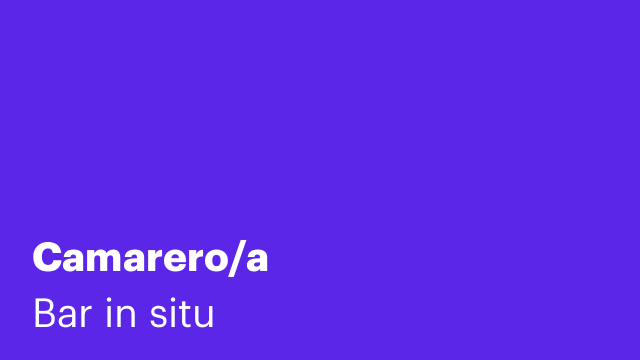 Camarero/a