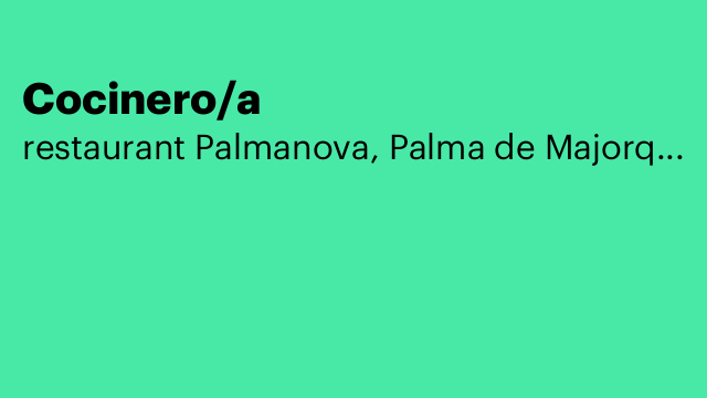 Cocinero/a