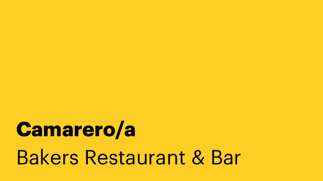Camarero/a