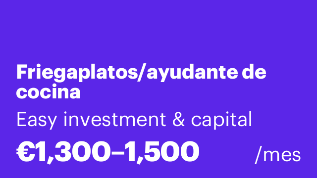 Friegaplatos/ayudante de cocina