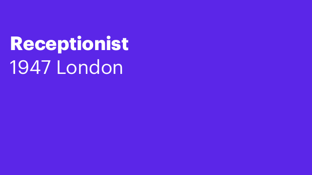 Receptionist