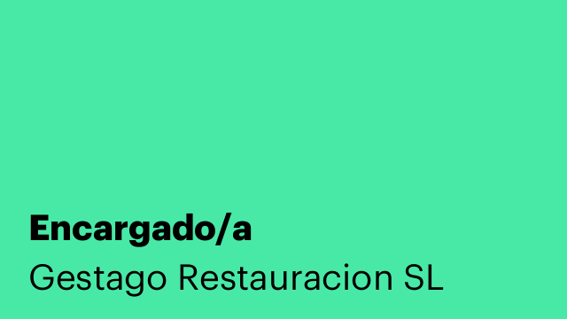 Encargado/a
