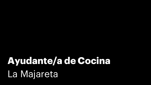 Ayudante/a de Cocina
