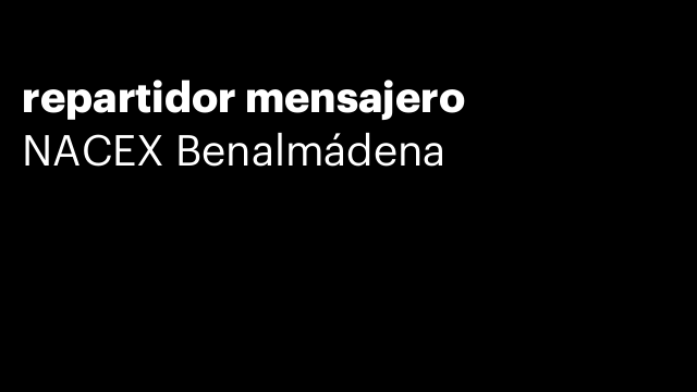 repartidor mensajero