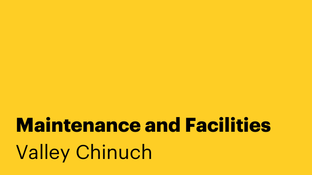 Maintenance and Facilities