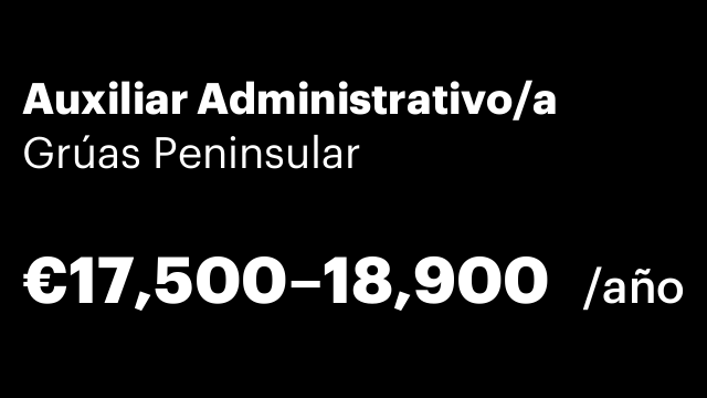 Auxiliar Administrativo/a