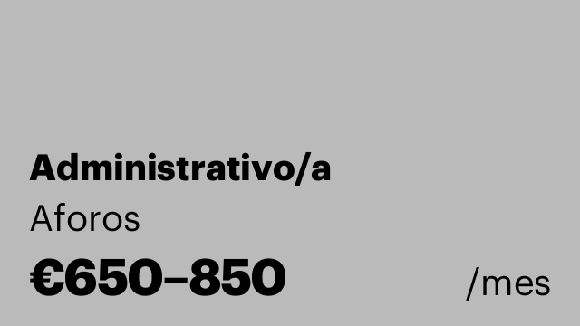 Administrativo/a