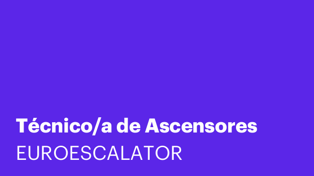Técnico/a de Ascensores
