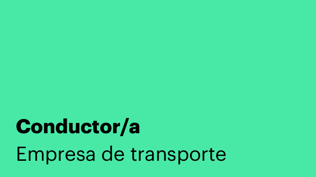 Conductor/a