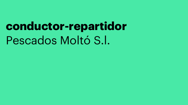 conductor-repartidor