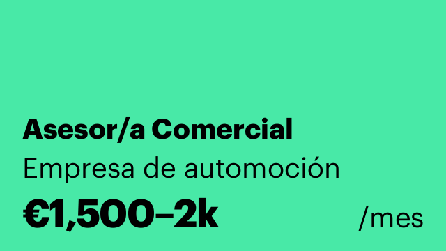Asesor/a Comercial