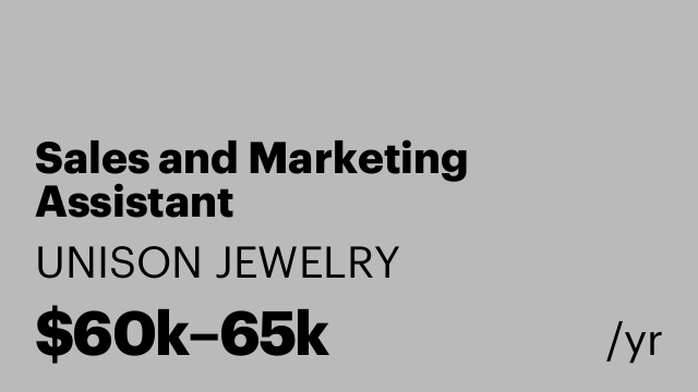 Sales and Marketing Assistant