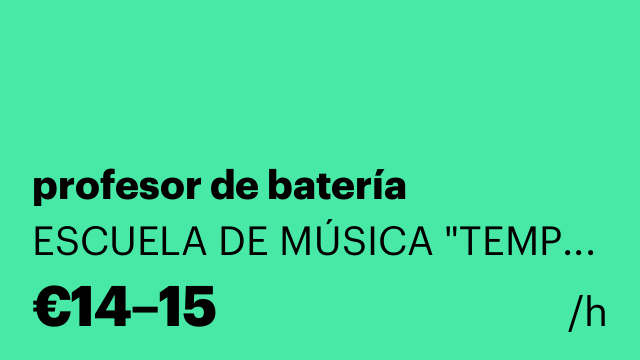 profesor de batería