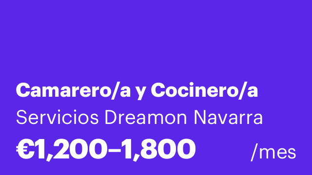 Camarero/a y Cocinero/a