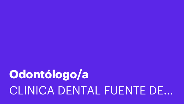 Odontólogo/a