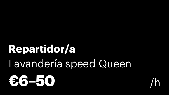 Repartidor/a