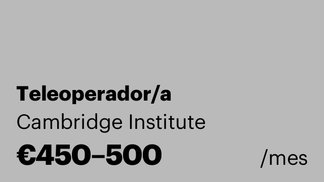 Teleoperador/a