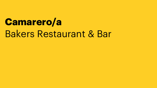 Camarero/a