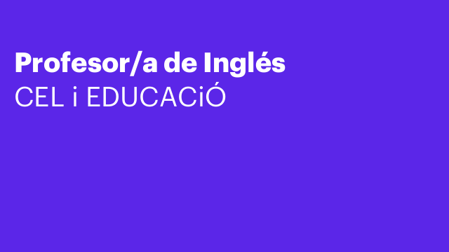 Profesor/a de Inglés