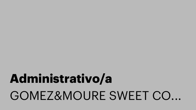 Administrativo/a