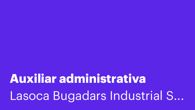 Auxiliar administrativa