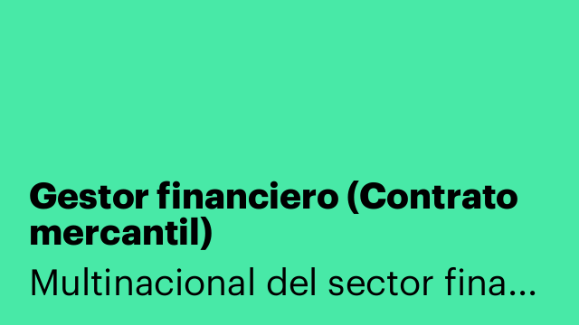 Gestor financiero (Contrato mercantil)