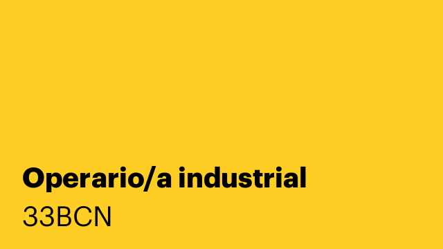 Operario/a industrial