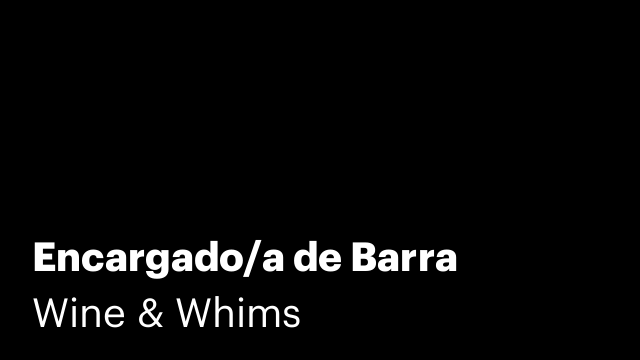 Encargado/a de Barra