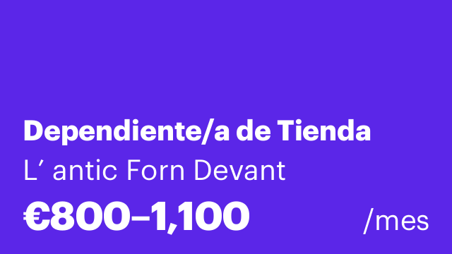 Dependiente/a de Tienda