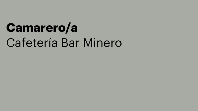 Camarero/a
