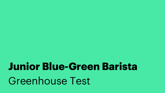 Junior Blue-Green Barista