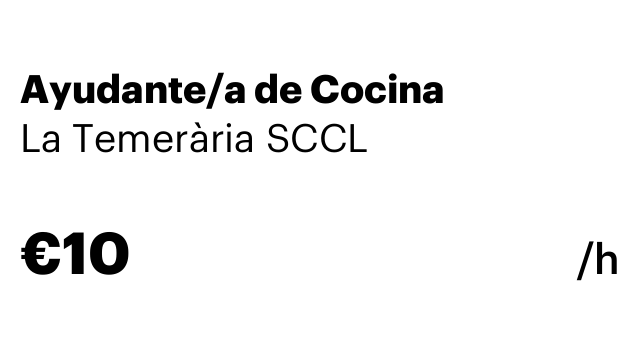 Ayudante/a de Cocina